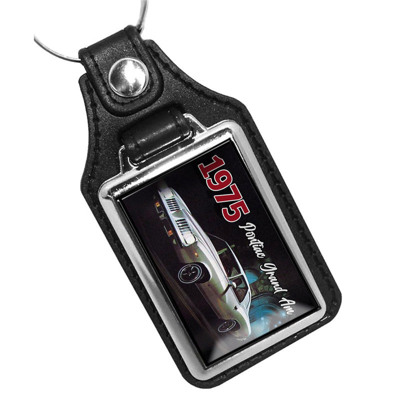 KR-1110 Key Ring - Classic 1975 Silver Pontiac Grand Am