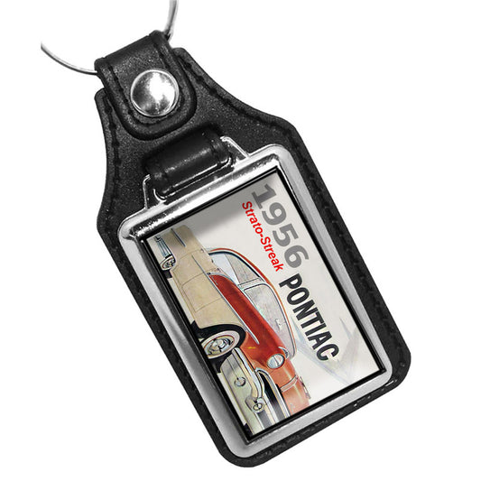 KR-1117 Key Ring - Classic Two Tone 1956 Pontiac Strato-Streak