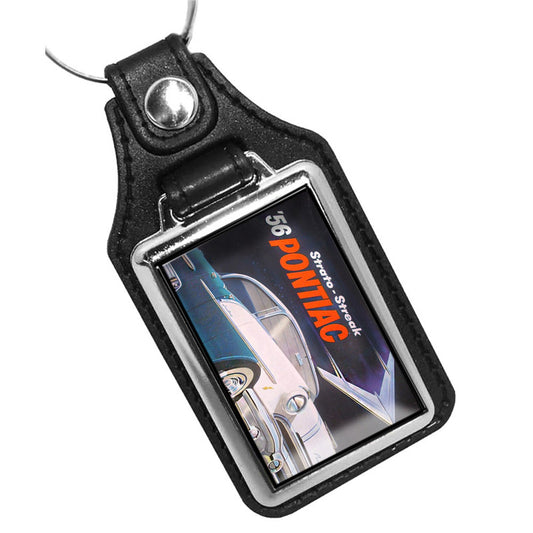 KR-1118 Key Ring - Classic 1956 Pontiac Strato-Streak Design