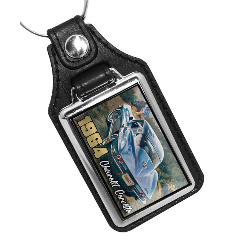 KR-1143 Key Ring - Classic 1964 Corvette Stingray American Muscle