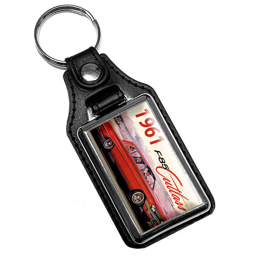 KR-1161 Key Ring - Classic 1961 Oldsmobile F-85 Cutlass Red Design