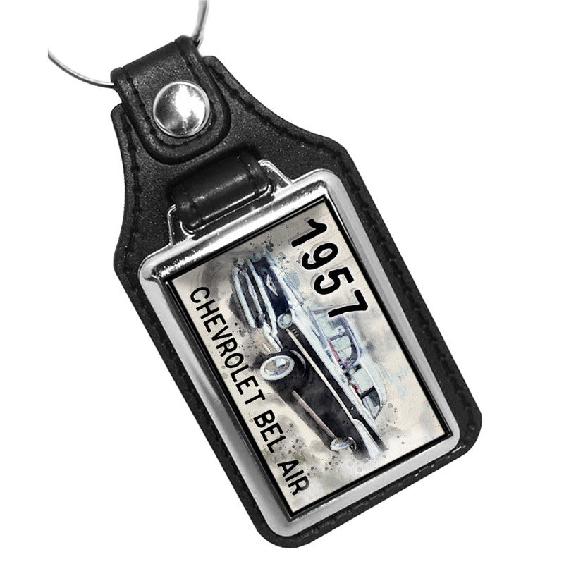 KR-1192 Key Ring - Classic 1957 Chevrolet Bel Air Two Door Coupe
