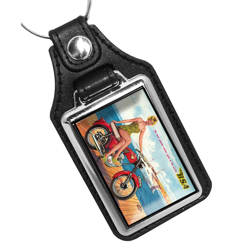 KR-1206 Key Ring - Classic 1960's BSA Motorcycle Design