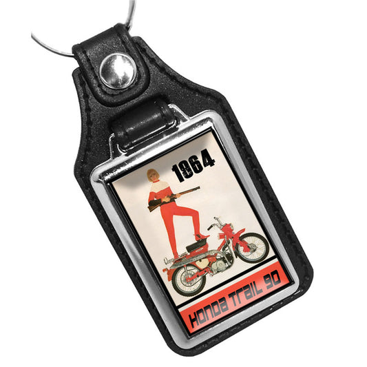 KR-1208 Key Ring - Classic 1964 Honda Trail 90 Motorcyclr Mini Bike