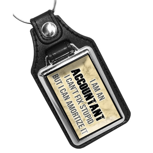KR-1210 Key Ring - Novelty Accountant Saying I Fix Stupid Accountant