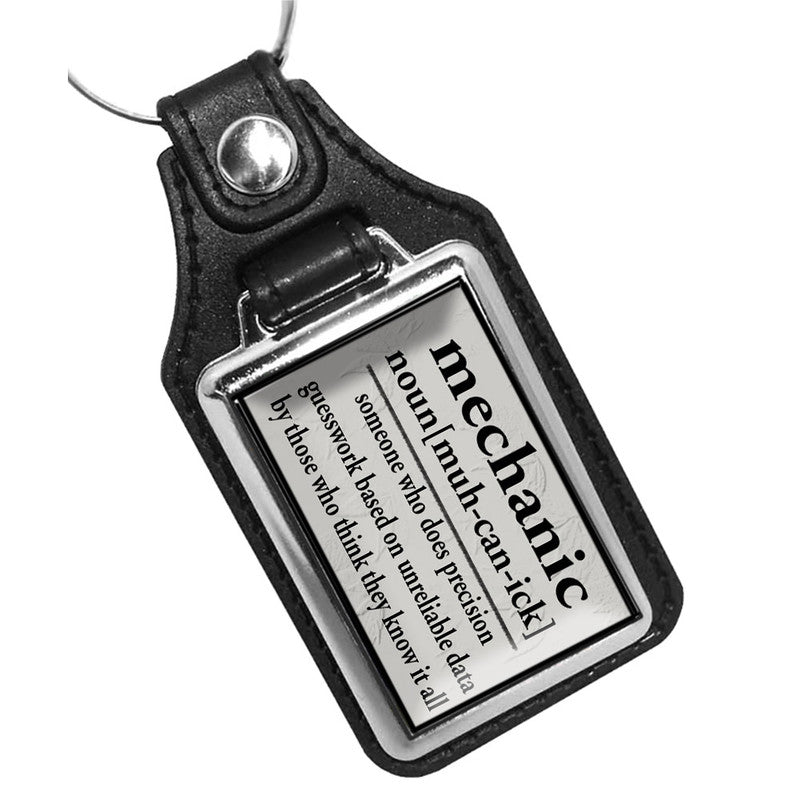 KR-1214 Key Ring - Novelty Mechanic Saying Definition of Mechanic
