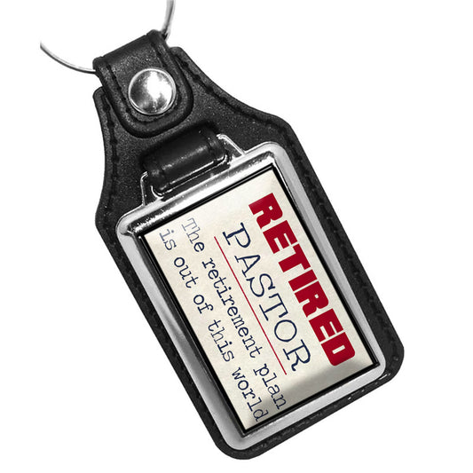 KR-1222 Key Ring - Novelty Retired Pastor Retirement Plan Out of This World