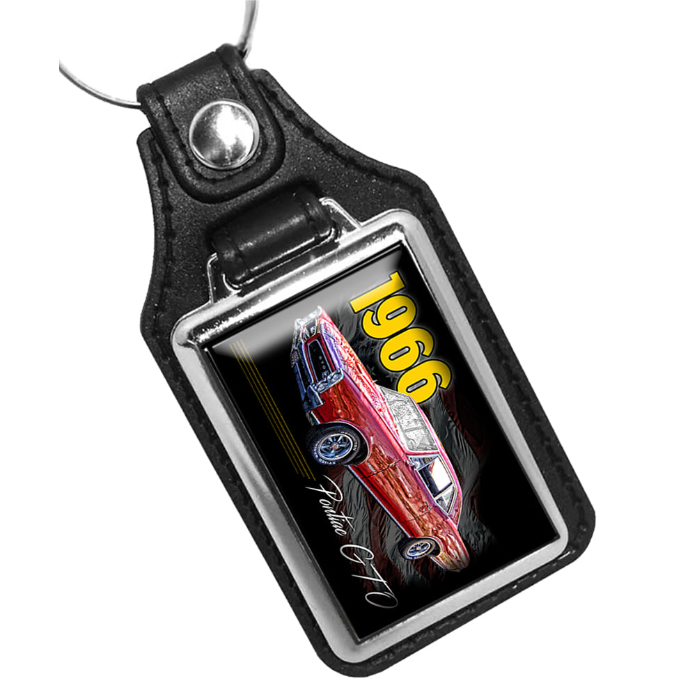 KR-1412 Key Ring - Classic 1966 Pontiac GTO Muscle Car