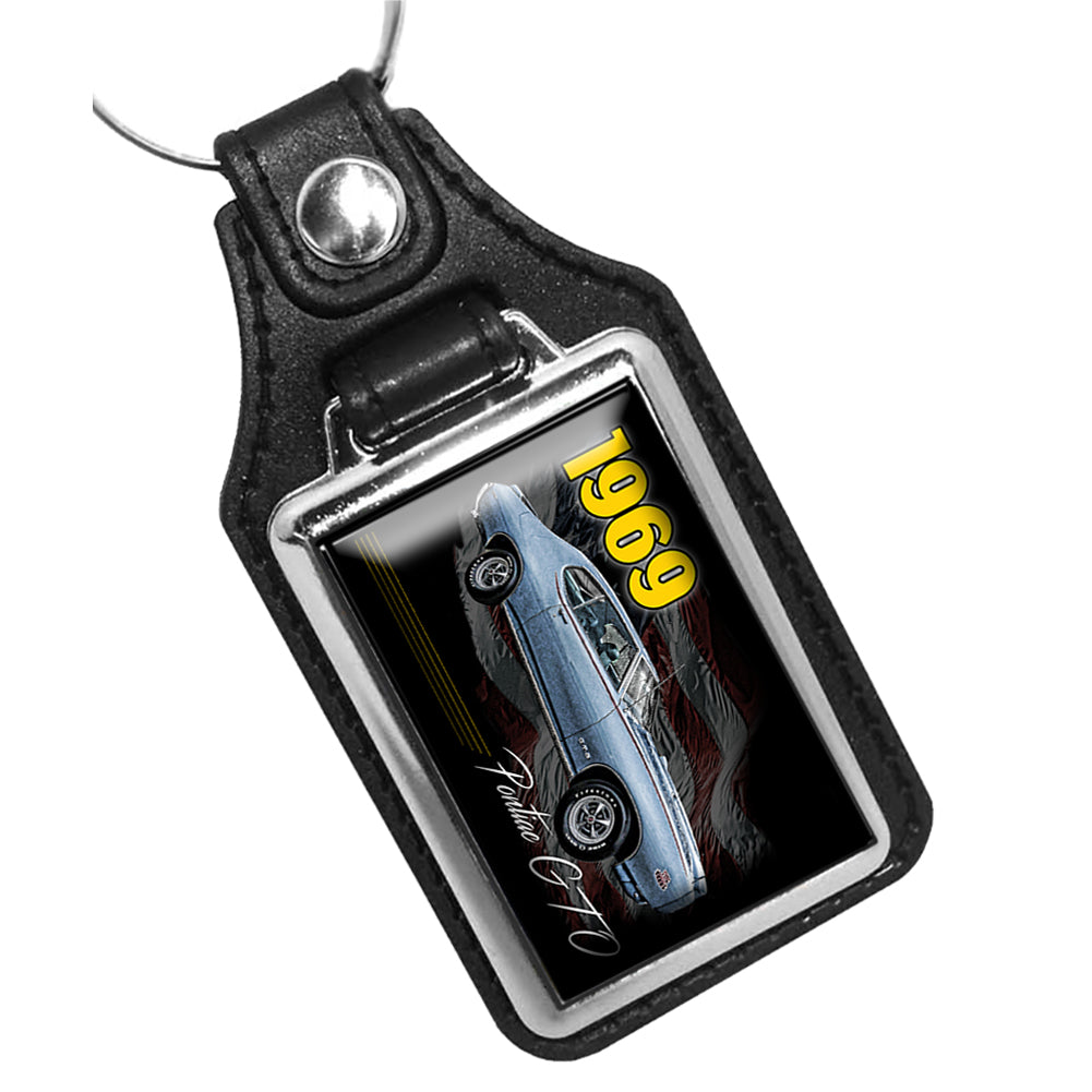 KR-1415 Key Ring - Classic 1969 Pontiac GTO Muscle Car