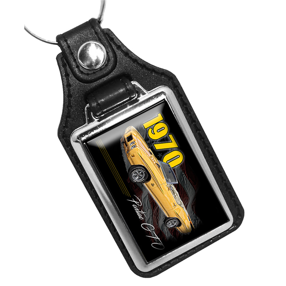 KR-1416 Key Ring - Classic 1970 Pontiac GTO Muscle Car