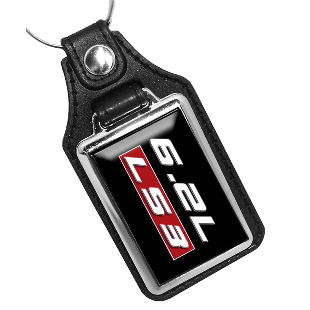 KR-1422 Key Ring - Classic 6.2L LS3 Corvette Engine Emblem