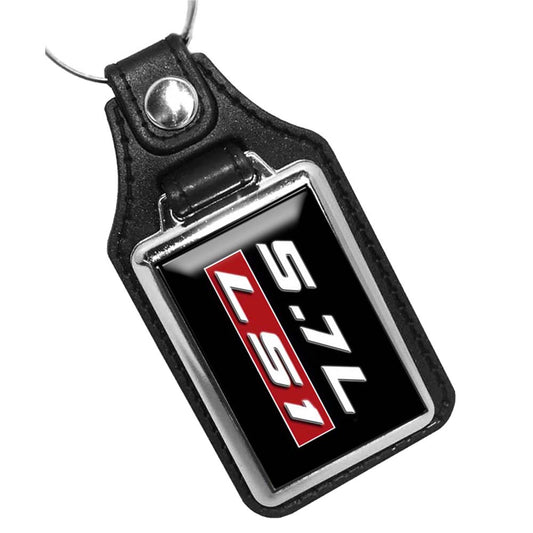 KR-1423 Key Ring - Classic 5.7L LS1 Corvette Engine Emblem