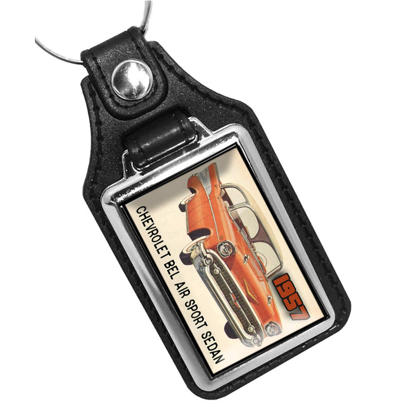 KR-1535 Key Ring - Classic 1957 Chevrolet Bel Air Advertisement
