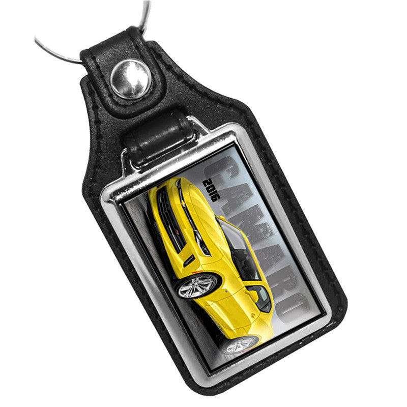 KR-1588 Key Ring - Classic 2016 Chevrolet Camaro Yellow