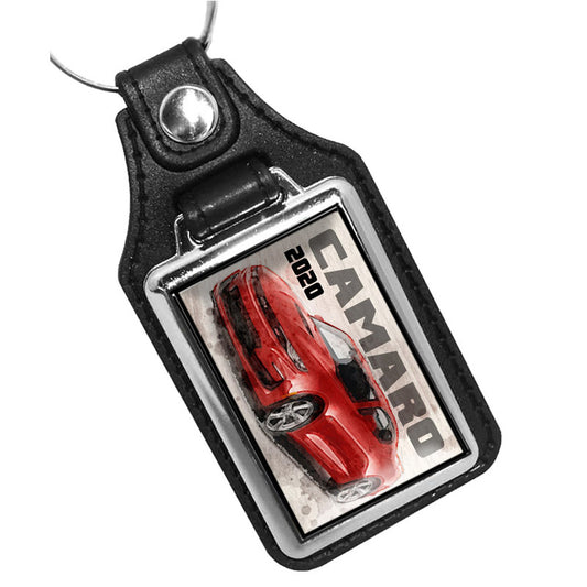 KR-1593 Key Ring - Classic 2020 Chevrolet Camaro Garnet Red