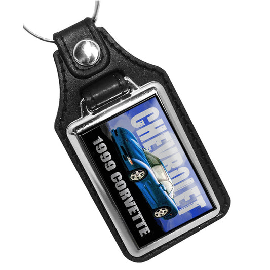 KR-1631 Key Ring - Classic American Muscle 1999 Corvette Blue