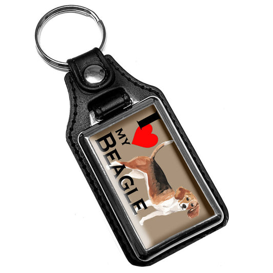 KR-1720 Key Ring - Pet Dog I Love My Beagle Dog