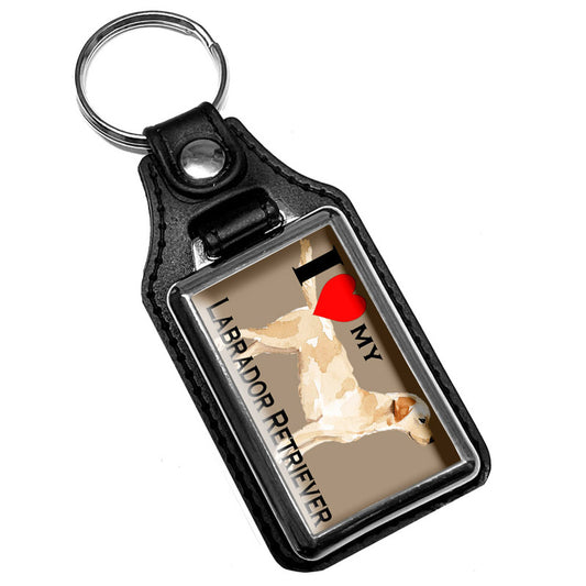 KR-1730 Key Ring - Pet Dog I Love My Labrado Retriever Dog