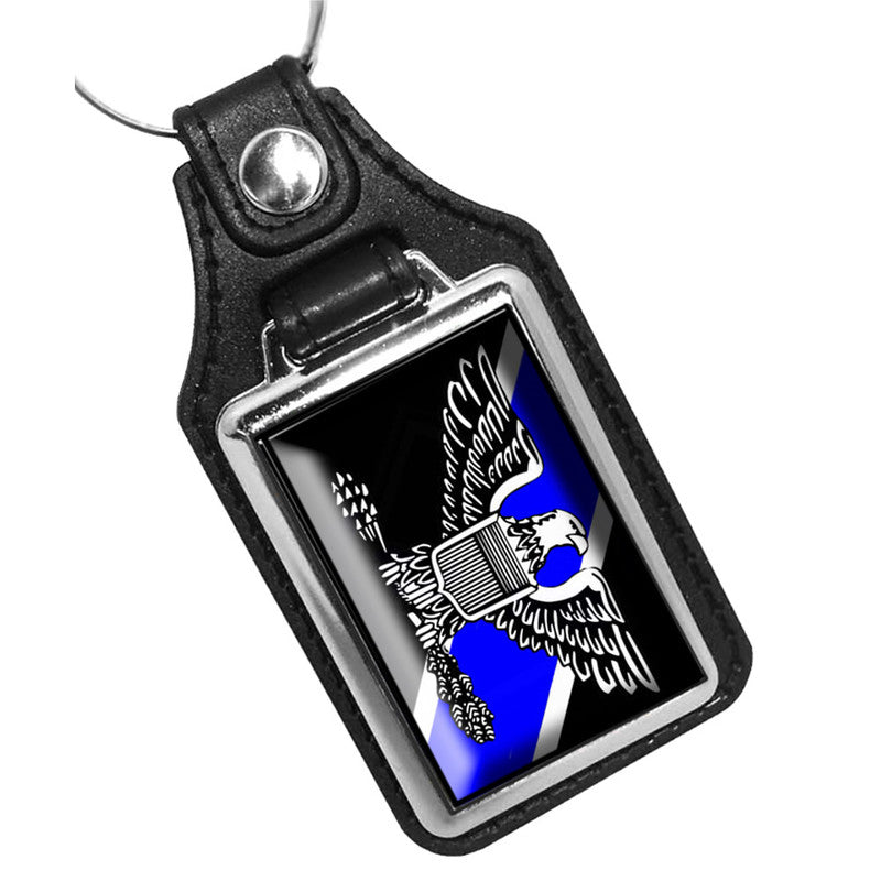 KR-184 Key Ring - Law Enforcement TBL Eagle Rank Emblem