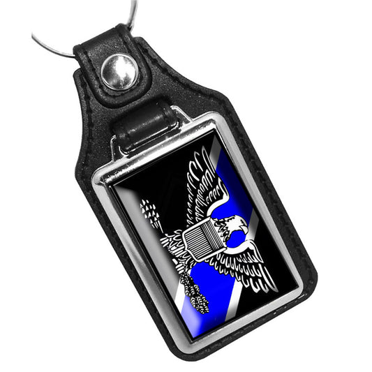 KR-184 Key Ring - Law Enforcement TBL Eagle Rank Emblem