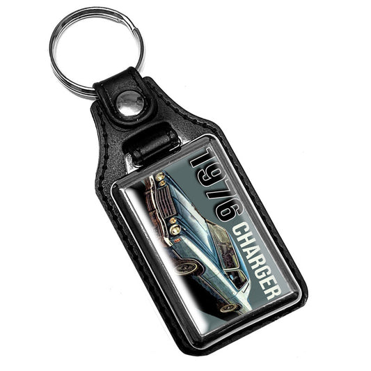 KR-1964 Key Ring - Classic 1976 Dodge Charge Muscle Car