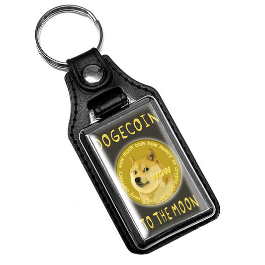 KR-2180 Key Ring - Classic Doge Coin To The Moon