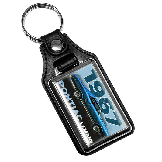 KR-2186 Key Ring - Classic 1967 Pontiac LeMans Blue Design