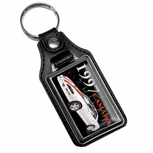 KR-2201 Key Ring - Classic 1997 Camaro Red Stripes