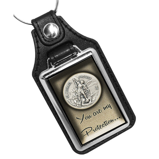 KR-234 Key Ring - Law Enforcement Prayer To St Michael