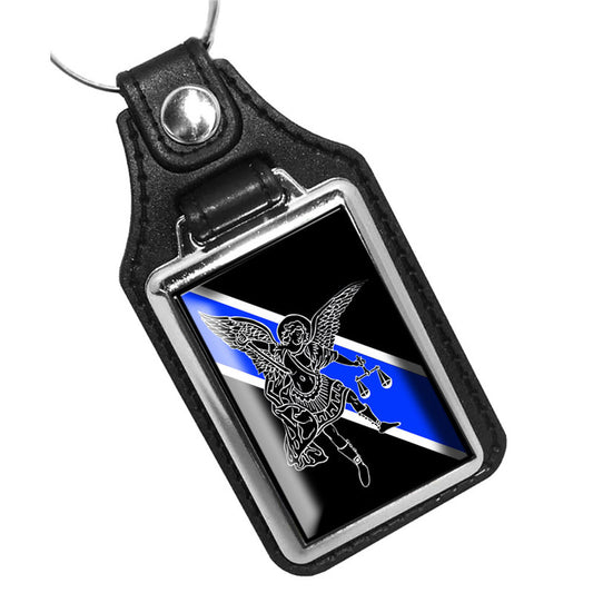 KR-258 Key Ring - Law Enforcement TBL Saint Michael
