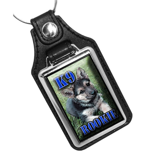 KR-267 Key Ring - Law Enforcement German Shepherd Puppy
