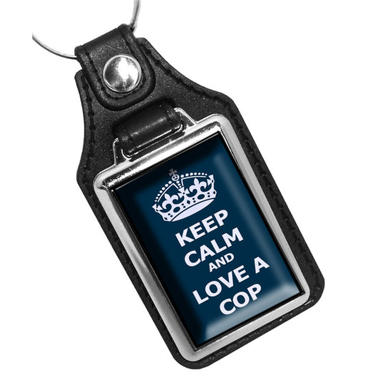 KR-268 Key Ring - Law Enforcement Keep Calm Love A Cop