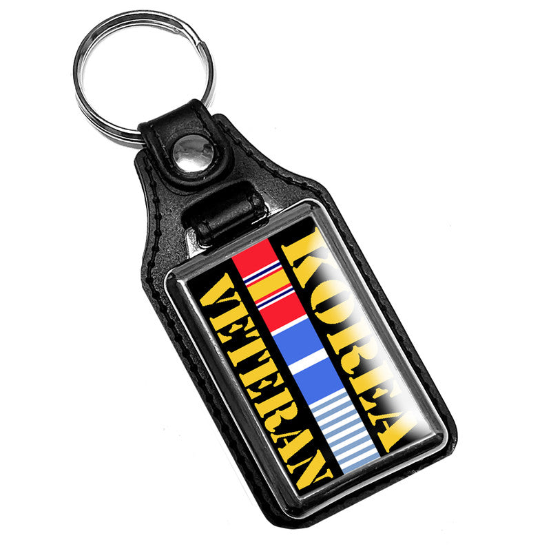 KR-291-1 Key Ring - Military Korean War Veteran Ribbons