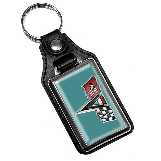 KR-3016-14 Key Ring - Classic Crossed Flags 1963-1964 Corvette