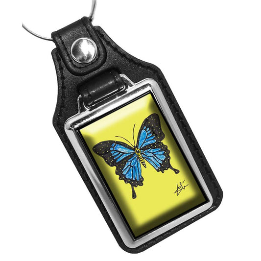 KR-3104 Key Ring - Vintage Slavadore Dali Butterfly Painting Design