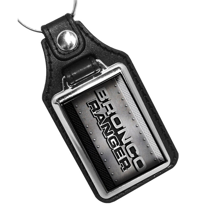 KR-3153 Key Ring - Bronco Ranger Metal Rivet Sign Design