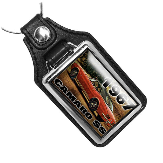 KR-3168 Key Ring - Classic 1967 Red Camaro SS Super Sport