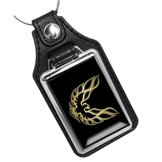 KR-3169-4 Key Ring - Classic 1970's Pontiac Trans Am Bird Black