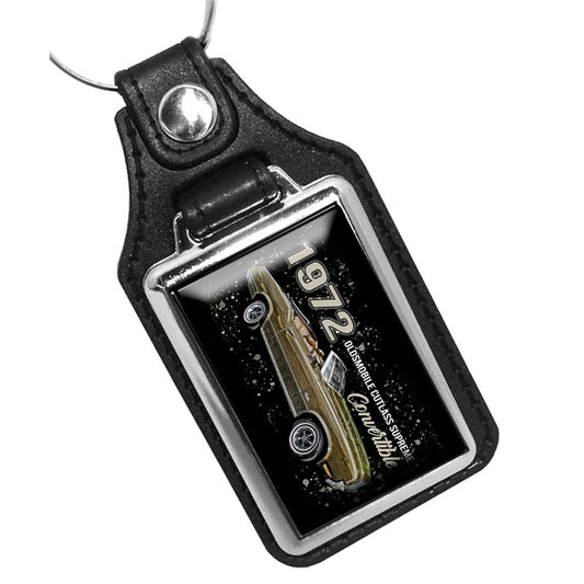 KR-3183 Key Ring - Classic 1972 Oldsmobile Cutlass Muscle Car