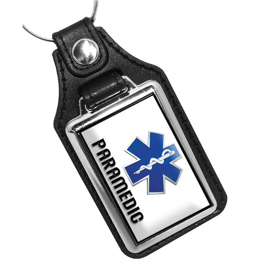 KR-3205 Key Ring - EMS Paramedic Star of Life Design