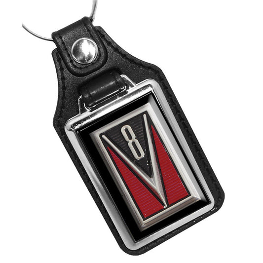 KR-3246 Key Ring - Classic 1965 Ford Comet V8 Design