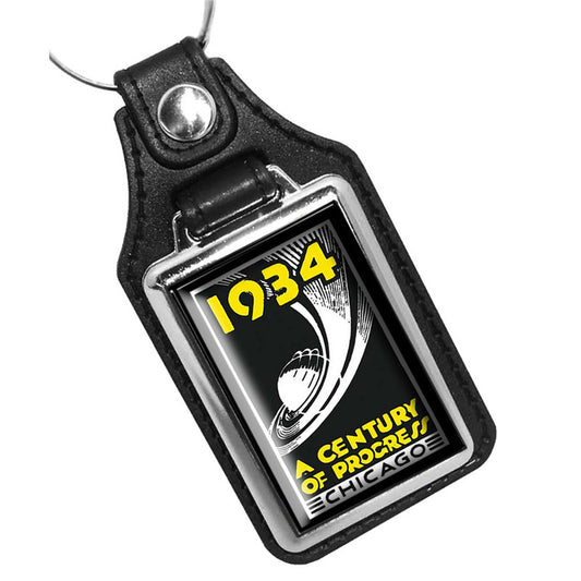 KR-3262 Key Ring - Vintage 1934 Chicago A Century of Products