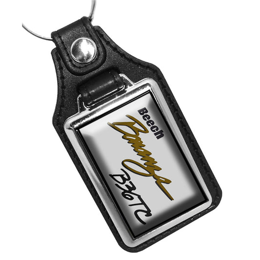 KR-3274 Key Ring - Classic Beechcraft Bonanza B36TC Airplane