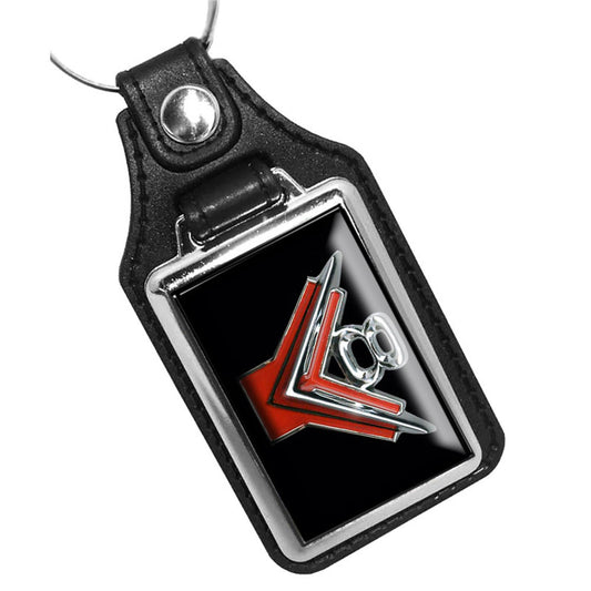 KR-3278 Key Ring - Classic 1954-1956 Ford V8 Emblem Design