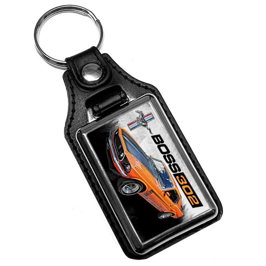 KR-3295 Key Ring - Classic 1969 Ford Mustang Boss 302