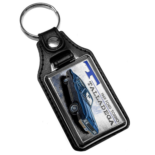 KR-3298 Key Ring - Classic 1969 Ford Torino Talladega Edition