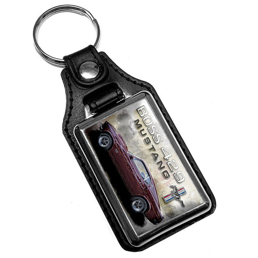 KR-3299 Key Ring - Classic 1969 Ford Mustang Boss 429