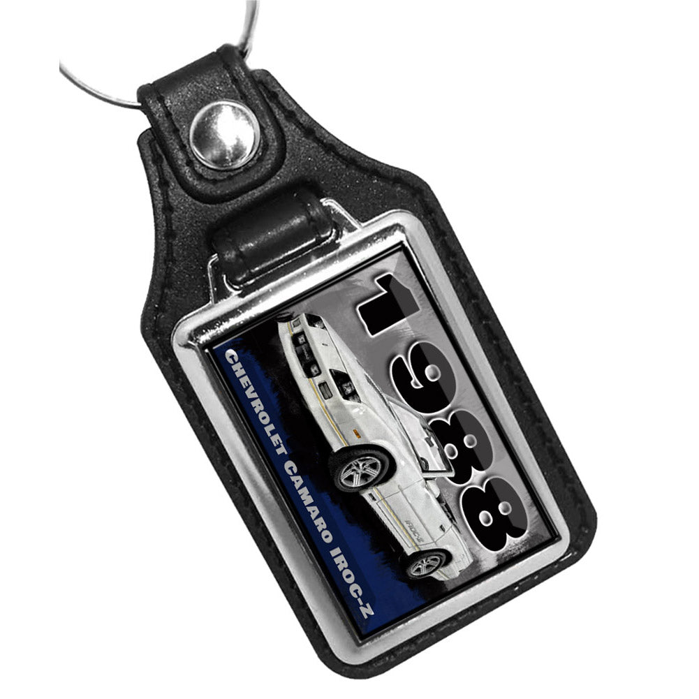 KR-3325 Key Ring - Classic 1988 Camaro White IROC-Z