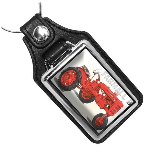 KR-3347 Key Ring - Classic Farm Tractor Red Farmall-B
