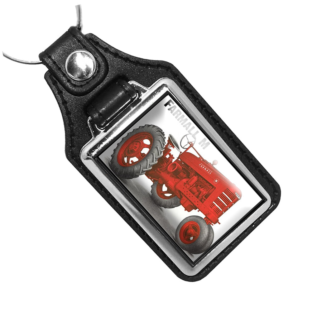 KR-3348 Key Ring - Classic Farm Tractor Red Farmall-M